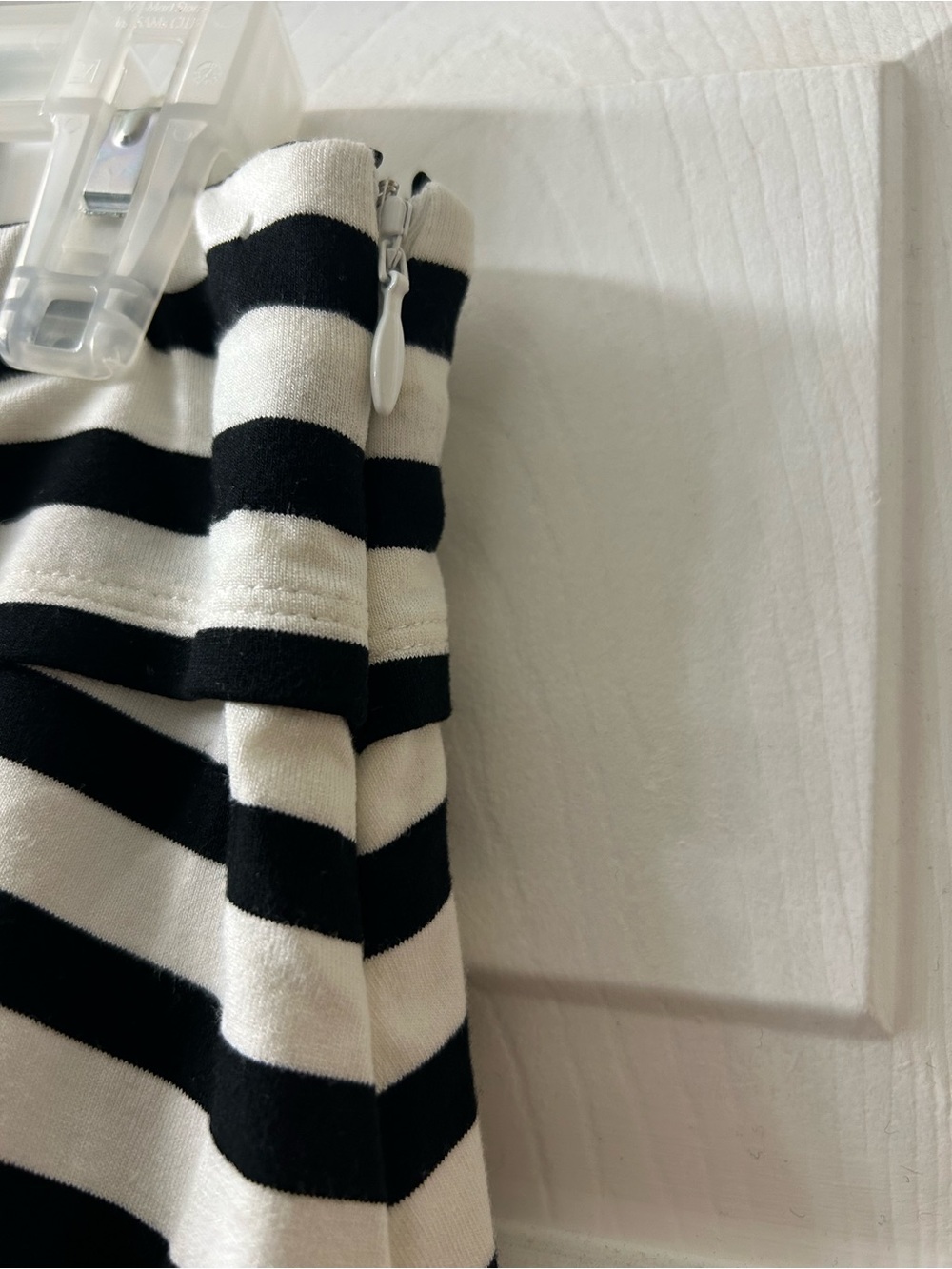 WHBM Black & White Striped Ruffle Layer Skirt - Picture 3 of 6